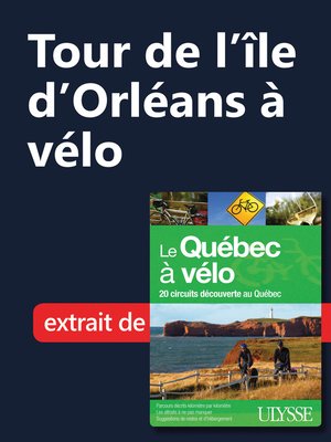 cover image of Tour de l'île d'Orléans à vélo